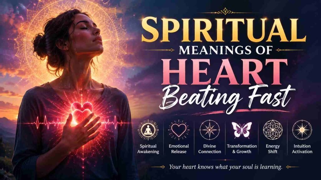 spiritual meanings of heart beating fast