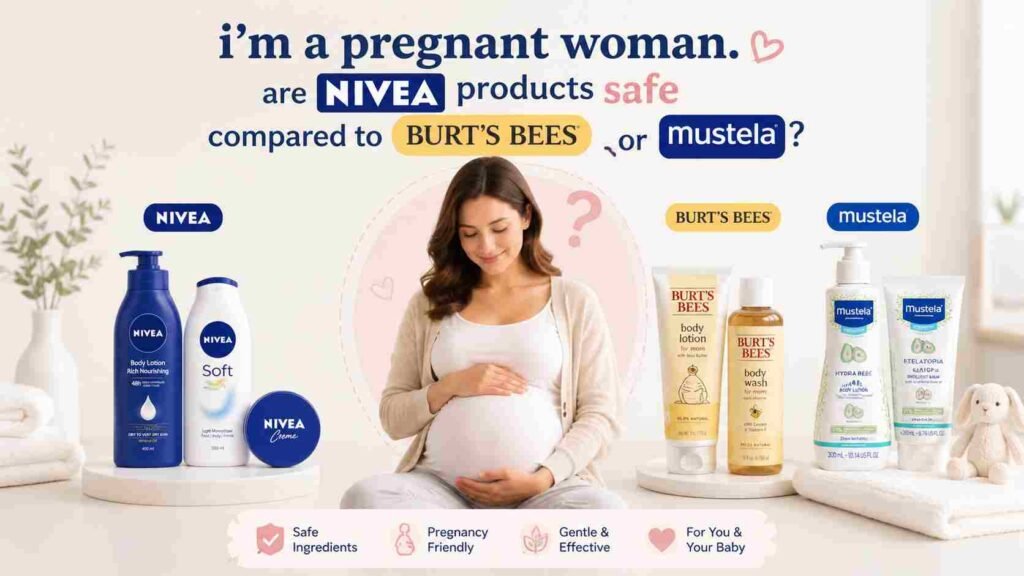 i’m a pregnant woman. are nivea products safe compared to burt’s bees or mustela?